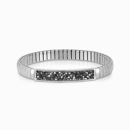 Nomination Extension Glitter Small Rock Crystal Bracelet - Grey